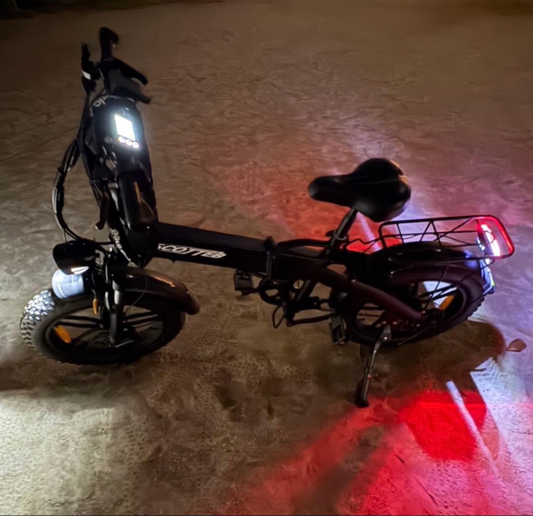 ジャンク品　SCOTTEB 電動アシスト自転車 e-bike折りたたみ式 黒