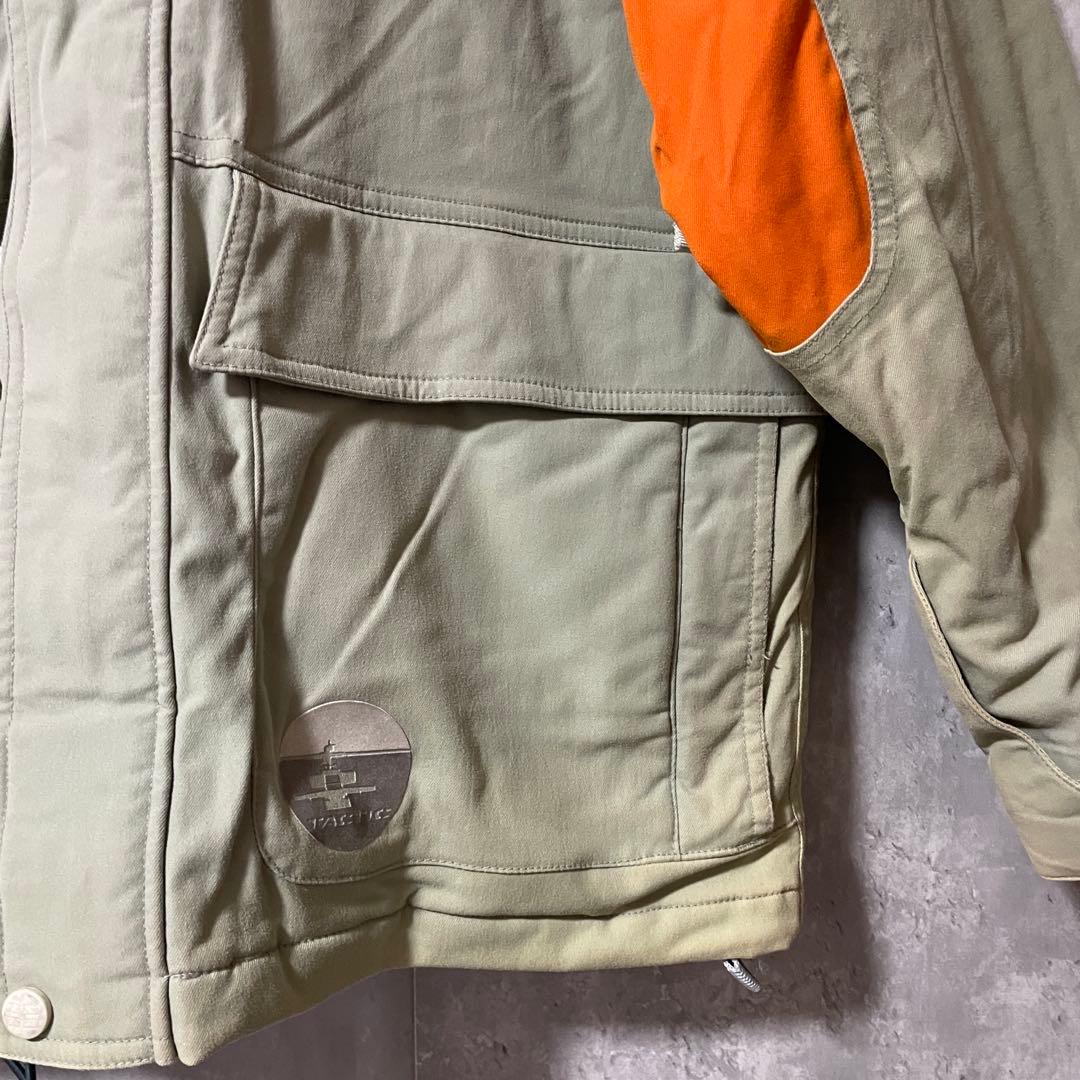 Burtonバートンスキーウェアスノーボードジャケットブルゾンベージュオレンジ