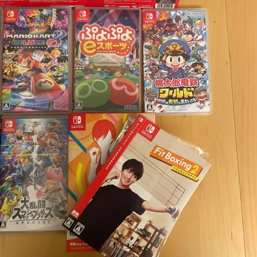 Nintendo Switch 本体 青/オレンジとソフトセット