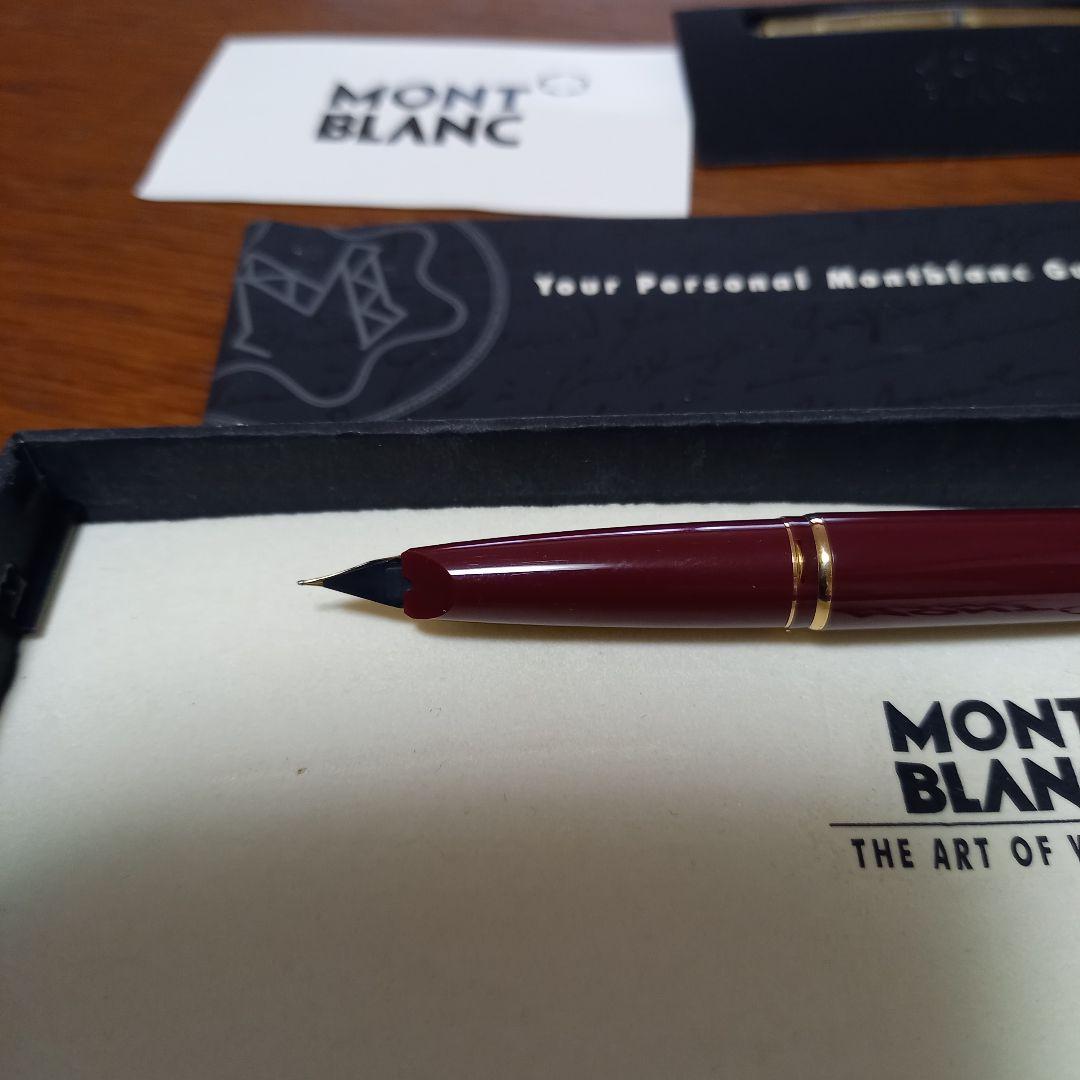 MONT BLANC バーガンディ 万年筆 EF 未使用