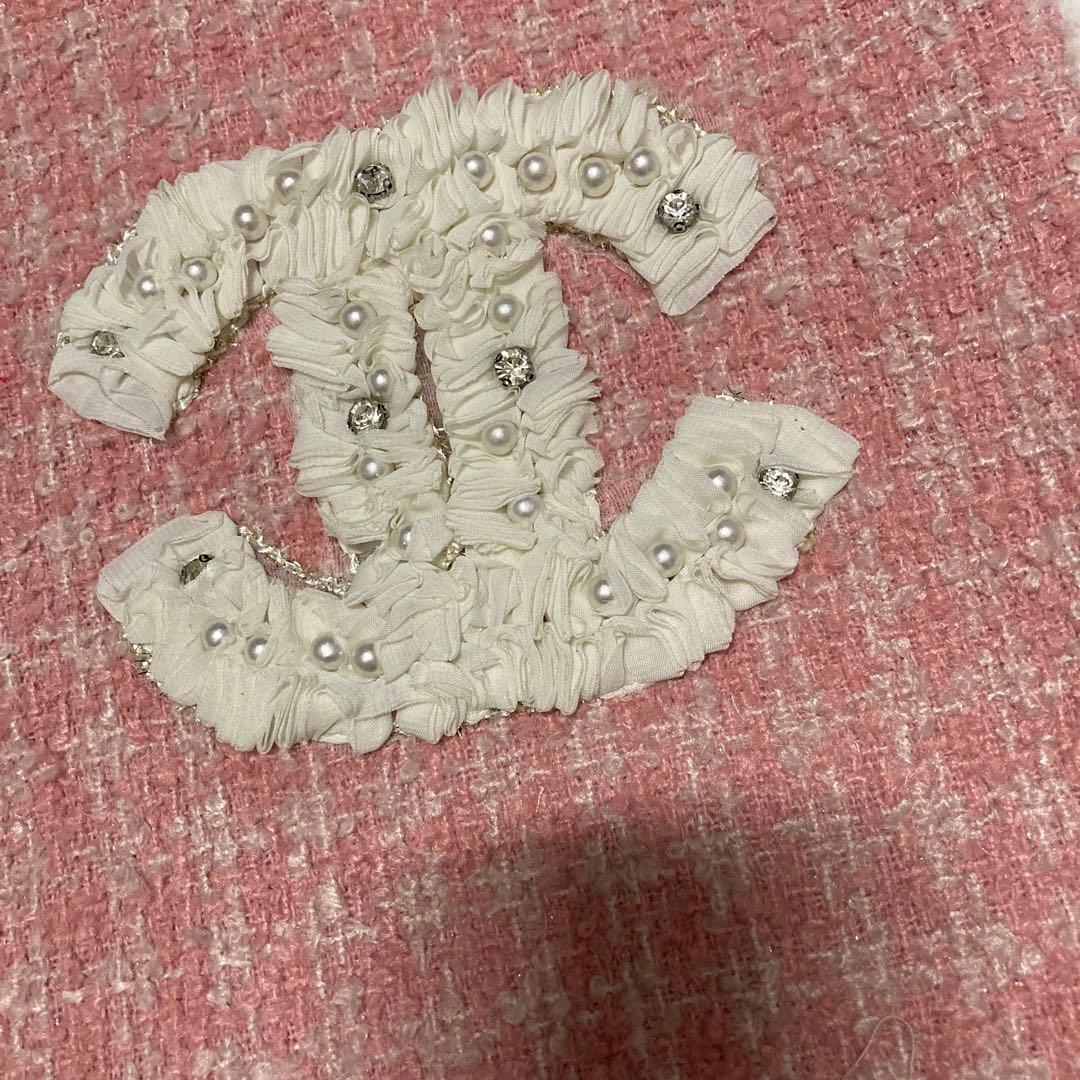 CHANEL ピンクツイードトートバッグ　シフォン