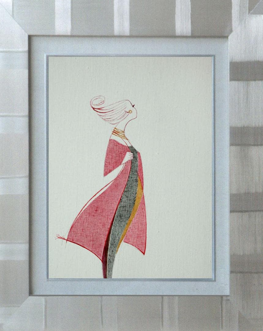 油絵 菅家令子 絵 絵画 インテリア F4-080614 人物 女性像