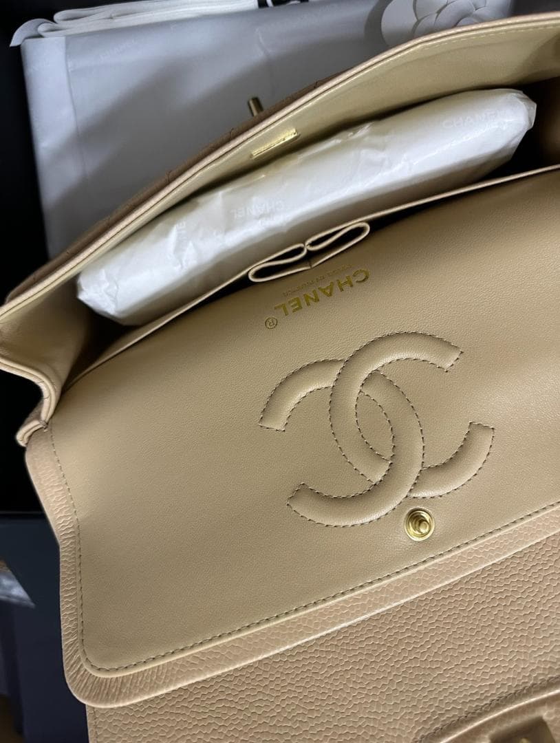 CHANEL チェーンショルダーバッグ キャビアスキン 25