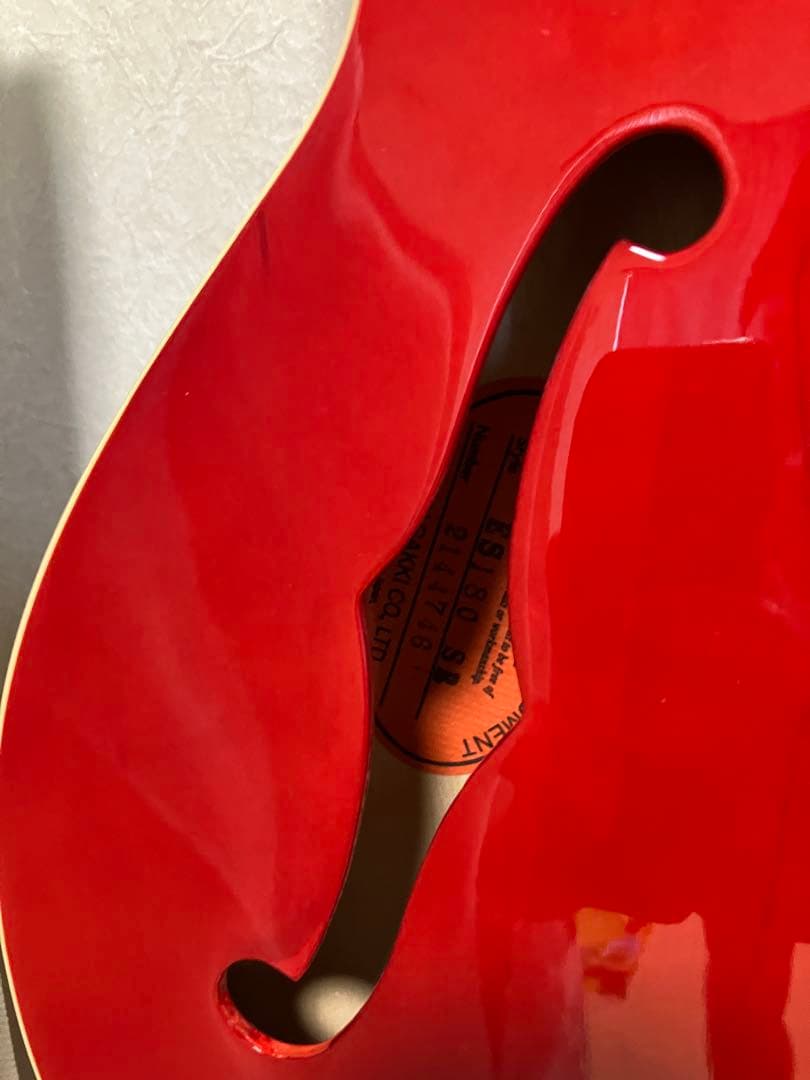 Tokai es-180 セミアコースティックギター レッド