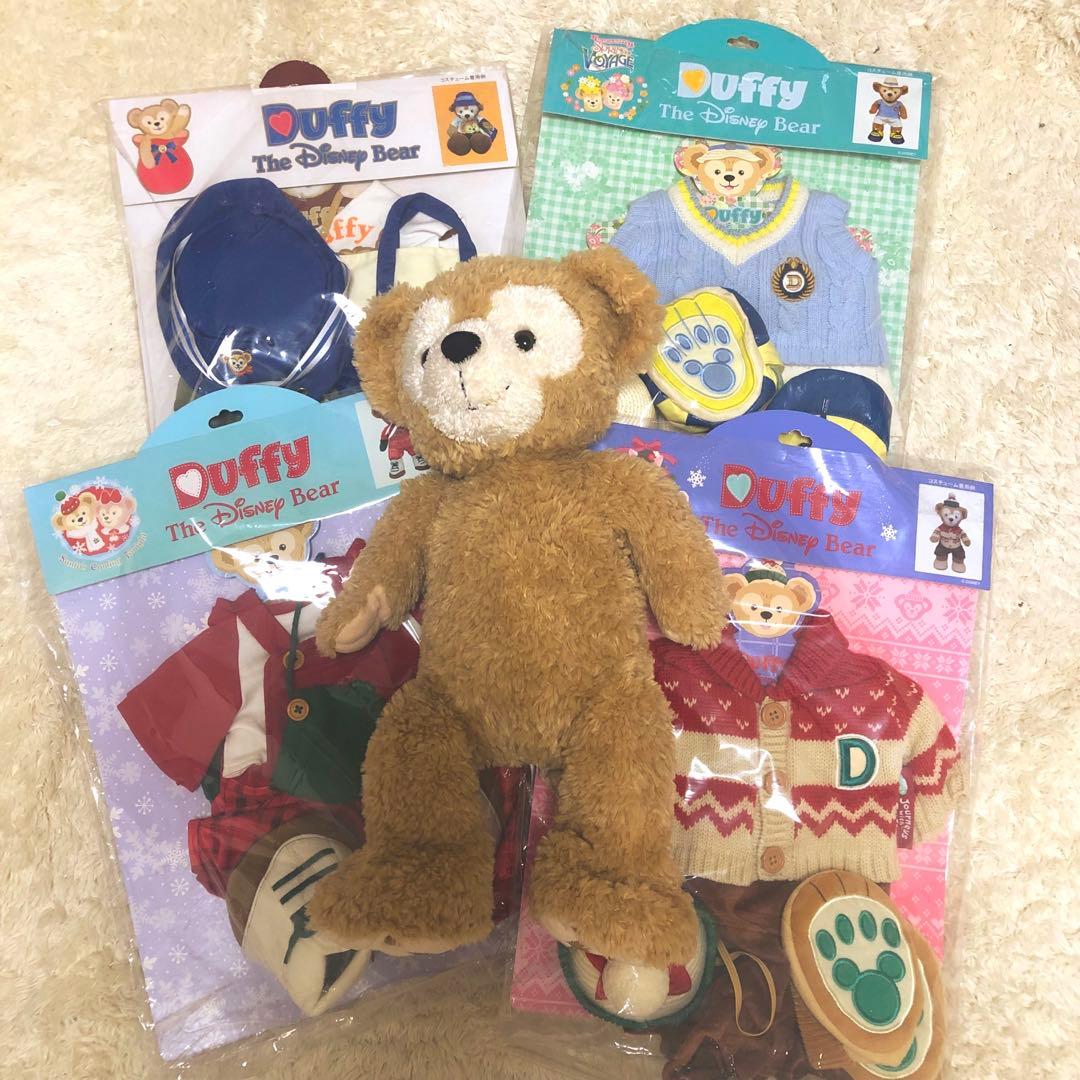 ★ダッフィー★かわいお顔チャイナ　ダッフィー ぬいぐるみ　コスチューム4点セット