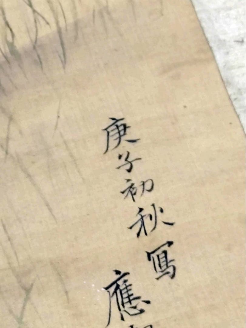 3-2866 掛軸　『庚子初秋写 應舉』　丸山応挙
