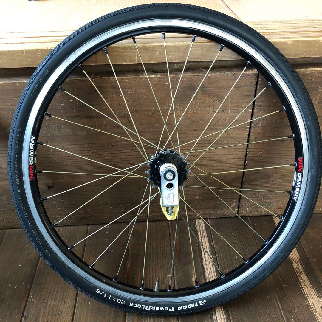 bmx レーサー　チタンホイールセット20*1-1/8