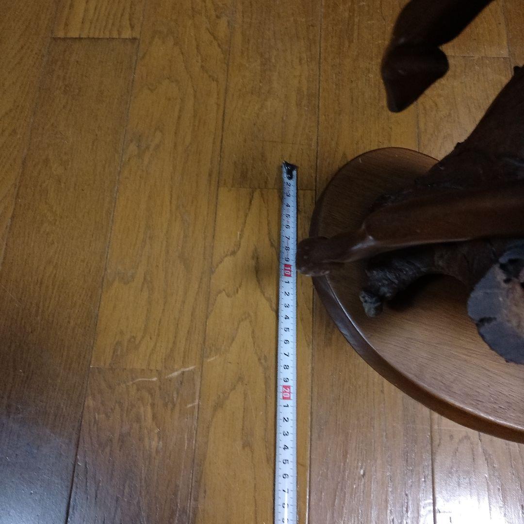美品！アンティ―ク！今年は馬年！木製馬の彫刻 ブラウン 約50cm
