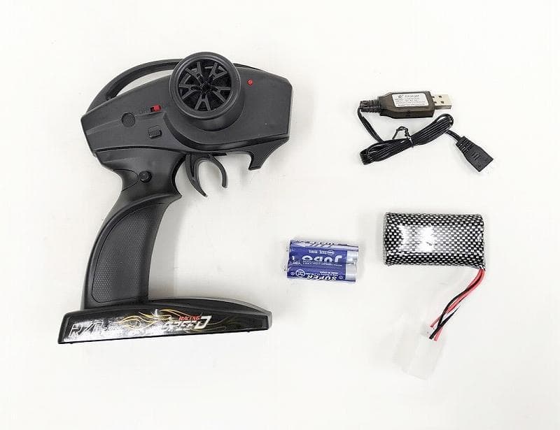 ターボ機能付き 1/10 ドリフトラジコンカー C002 赤 スペアボディー付