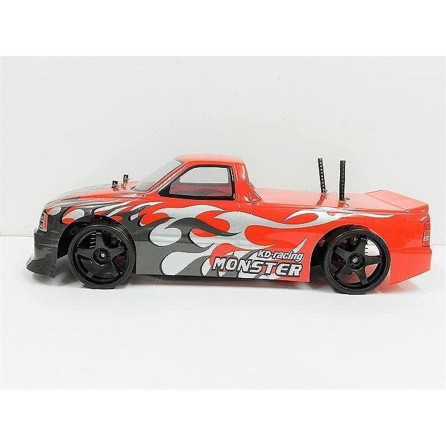 ターボ機能付き 1/10 ドリフトラジコンカー C002 赤 スペアボディー付