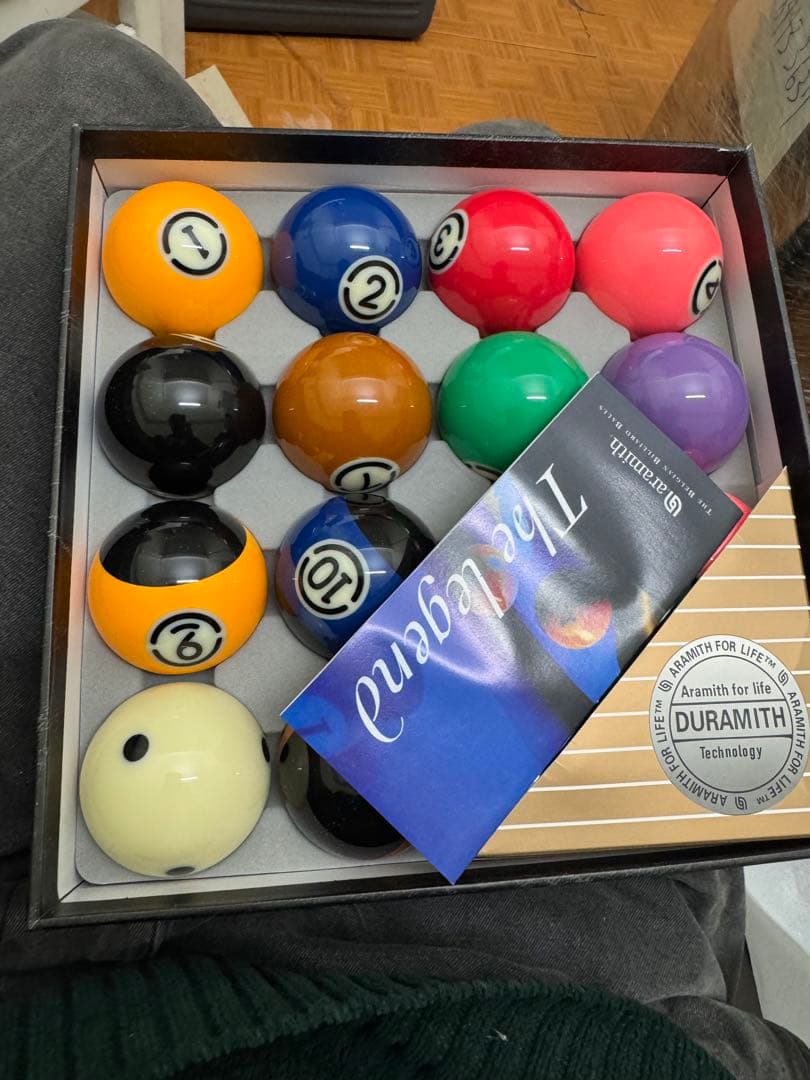 Belgian Aramith Balls Black ビリヤードボールセット