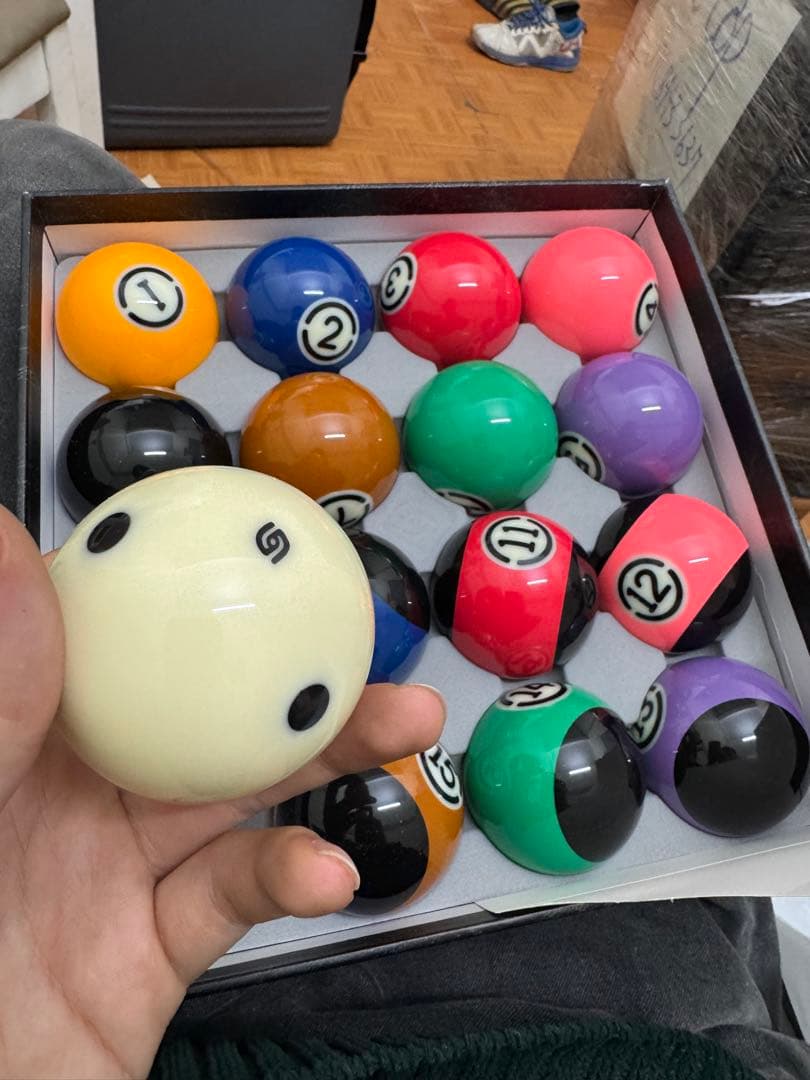 Belgian Aramith Balls Black ビリヤードボールセット