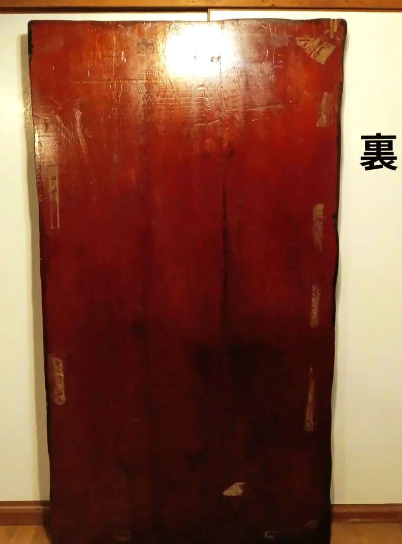 一枚板　天然無垢材使用　無垢板　デスク　テーブル　栃　天然木版