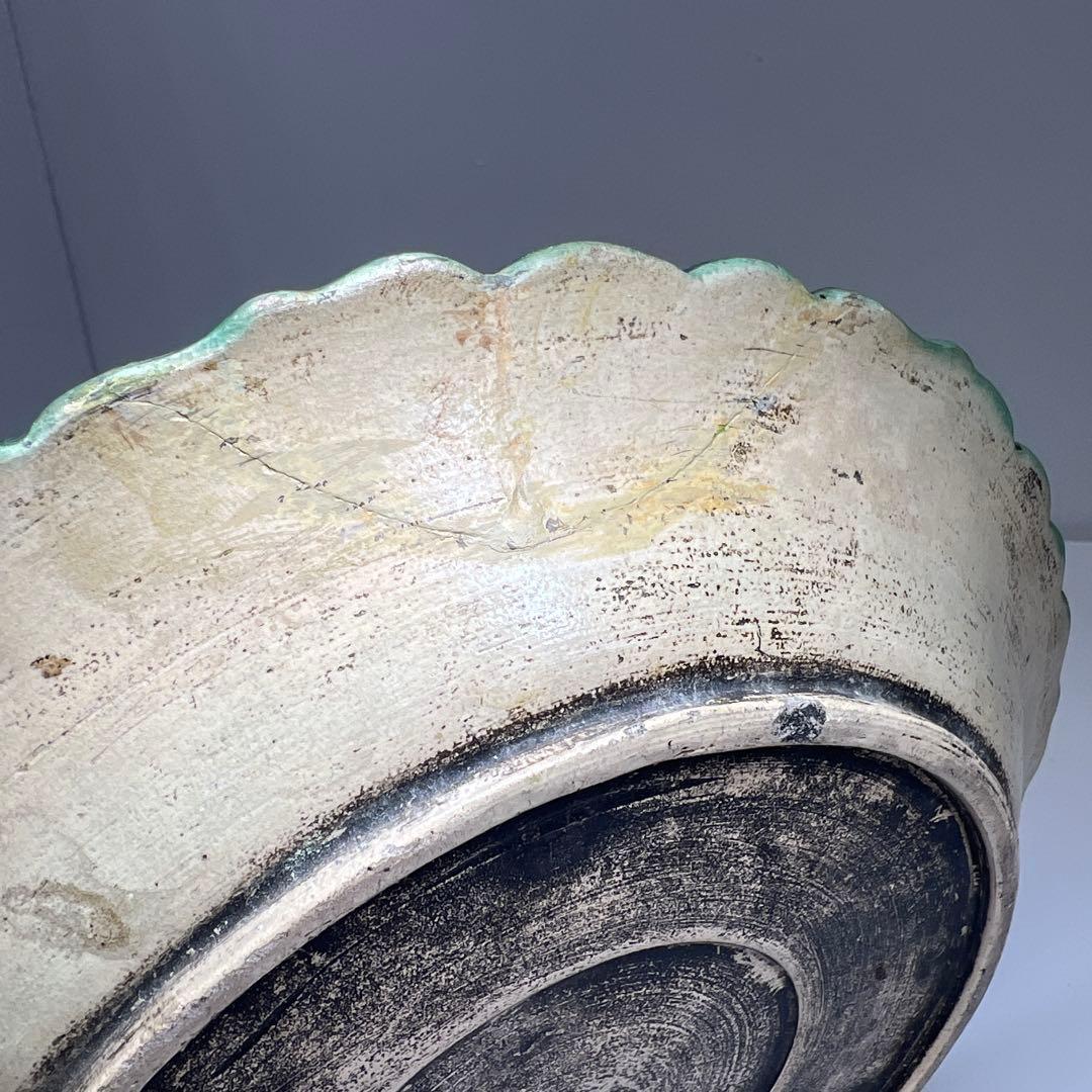 江戸中期　源内焼　大皿　幅約26㎝　東Y7-0729⭐︎2Fトコヒ