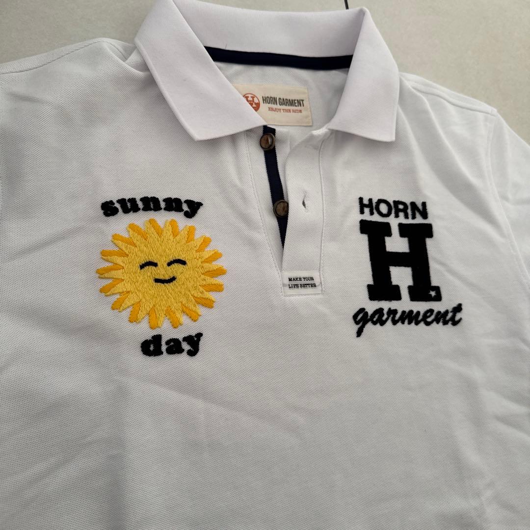 HORN GARMENT サニーポロシャツ ホワイト
