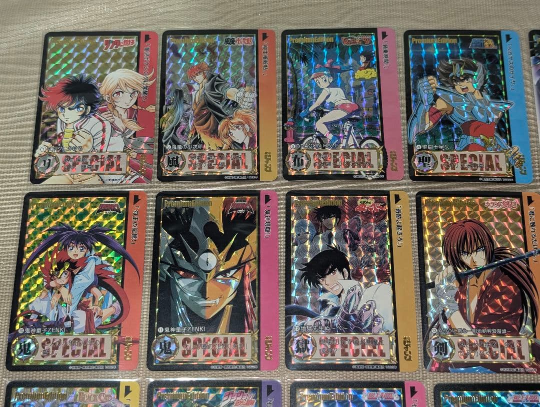 少年ジャンプ　プリズムキャラクターカード　54枚スリーブ入りセット①