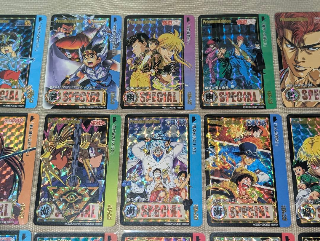 少年ジャンプ　プリズムキャラクターカード　54枚スリーブ入りセット①