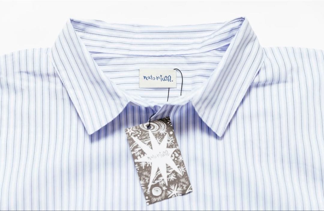 なとり　ストライプシャツ　natorium Stripe-shirt