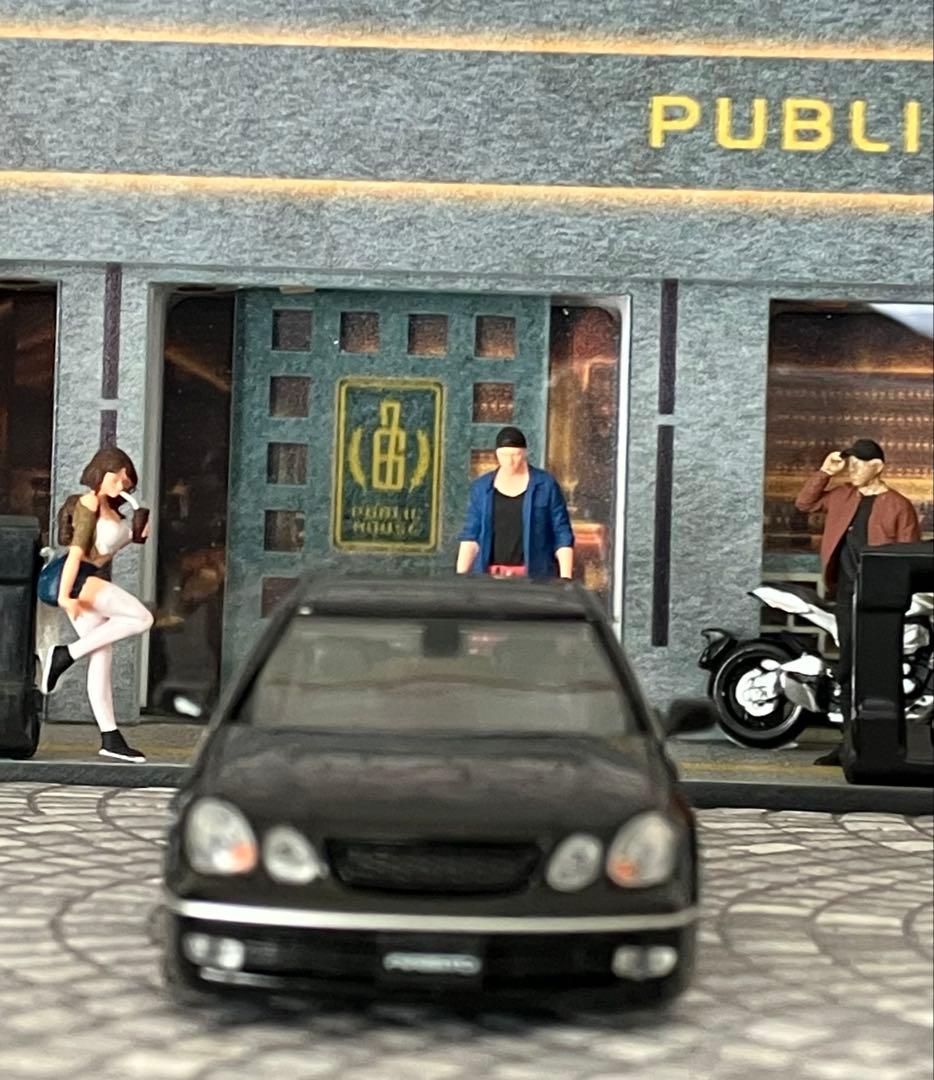 トヨタ　アリスト　改造　1/64 ミニカー　新車　改造