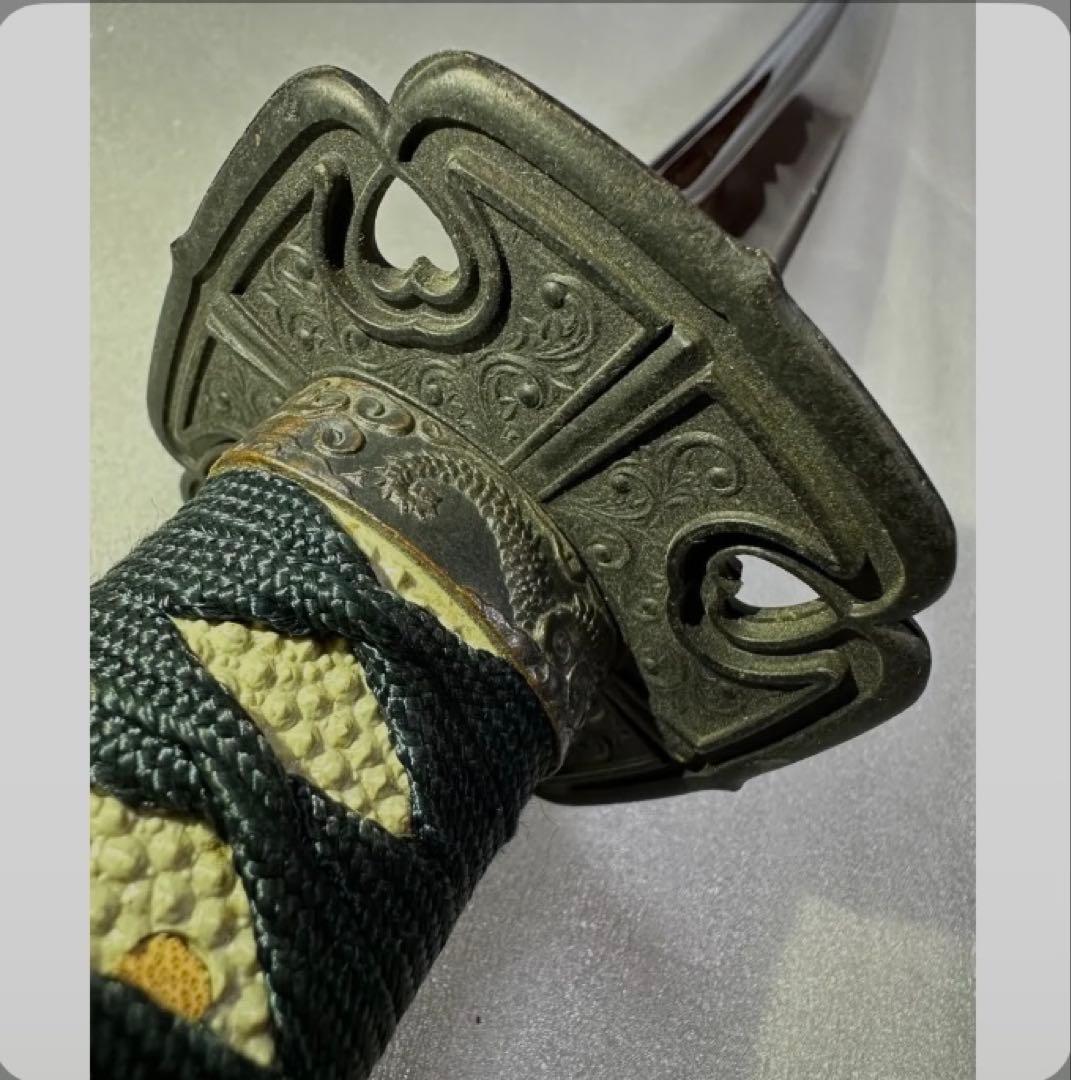 薄刃　居合練習用刀 黑鞘　鞘付き長さ104cm 鞘抜き重さ約928g