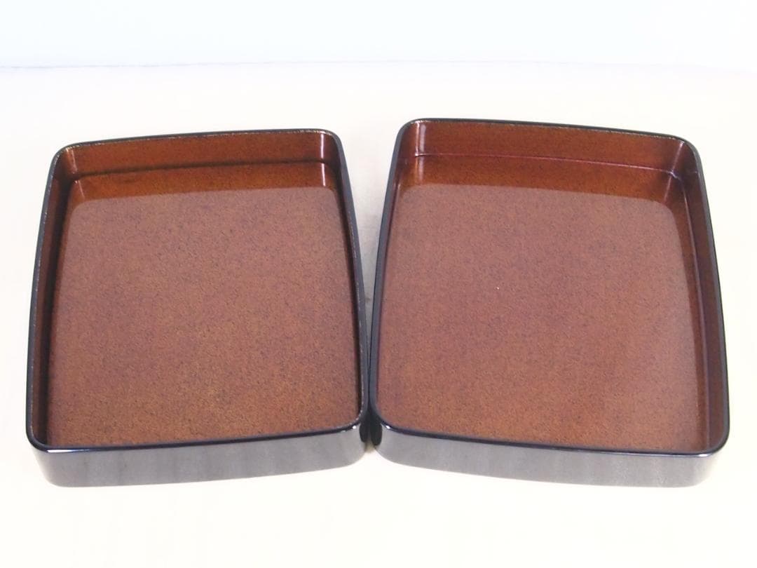 【美品】輪島塗 御所車蒔絵 硯箱 梨地 硯筥/文箱/レターケース/筆入れ 書道具