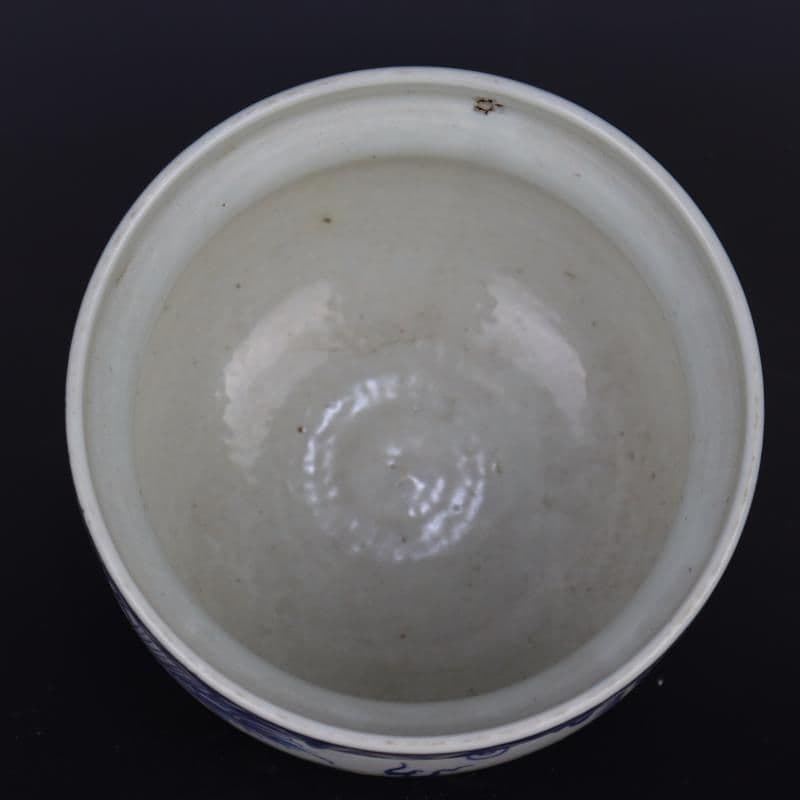 青花双鳳紋三足香炉 焼香炉 奉納香炉景徳鎮 陶磁器 現代工芸品 置物