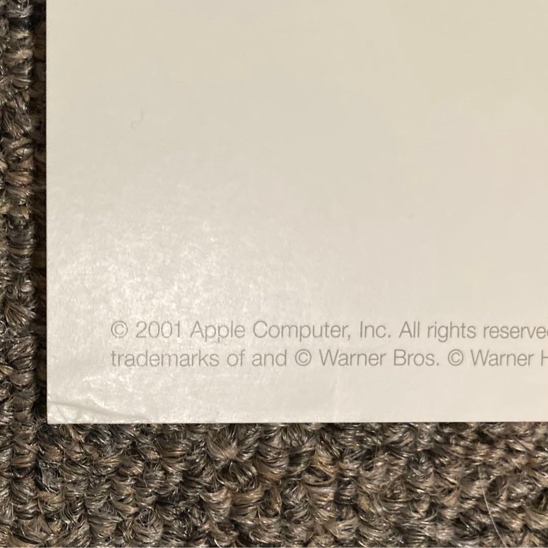 【apple】 2001年製　当時物　ポスター　iBook