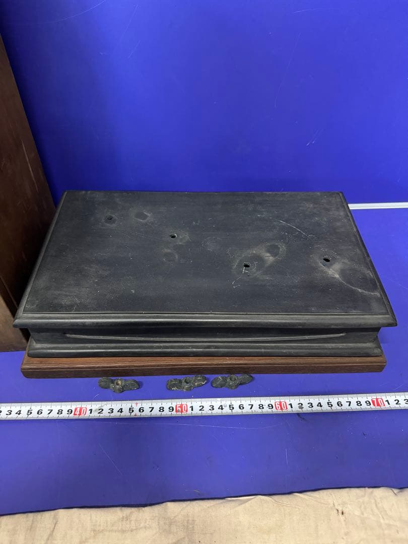 当時物貴重品 門司鐵道局小倉工場員一同　ライフル 犬 ハンター 銅像　約20kg