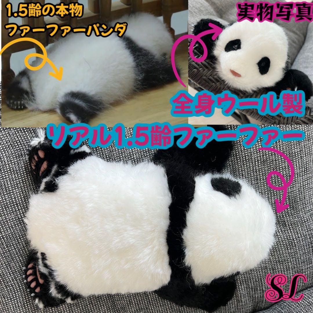 パンダ　リアルぬいぐるみ 3ヶ月パンダ　高級ぬいぐるみ　ファファ