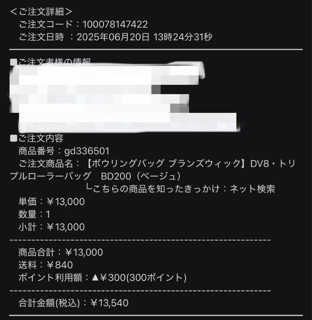 ほぼ新品⭐︎DV8 トリプルローラーバック