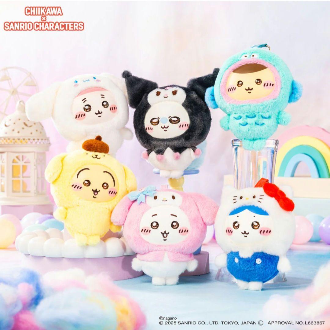 匿名発送／ちいかわ×サンリオキャラクターズ Kiramekko ハチワレ　うさぎ