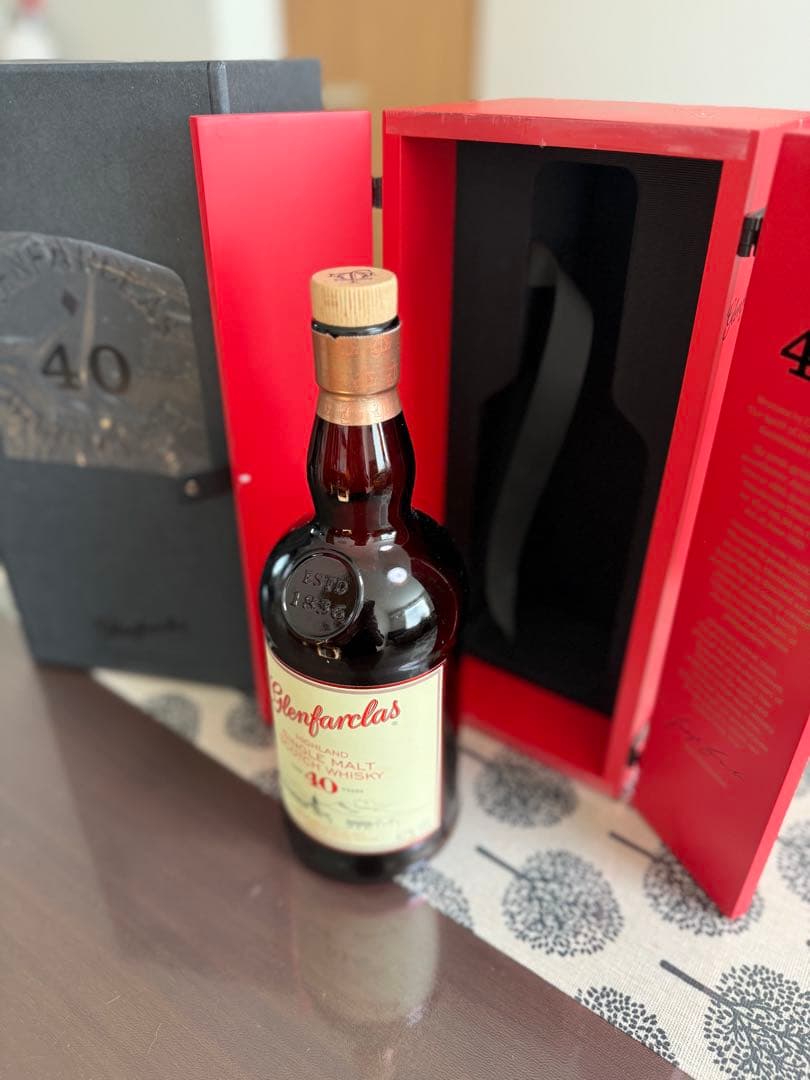 Glenfarclasグレンファークラス40年 ⭐︎空瓶&木箱&外箱付き