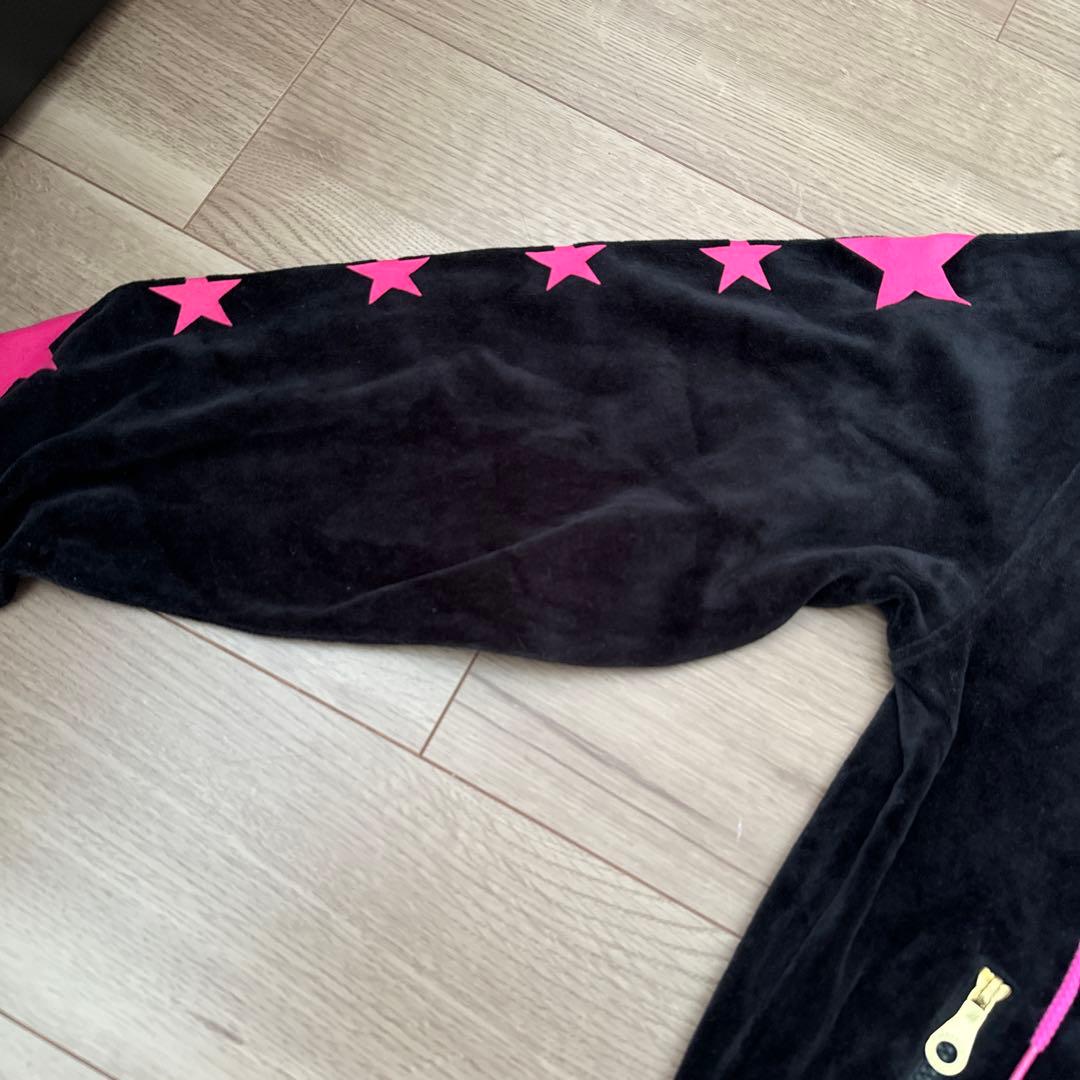 新品24karats ブラックピンク　ベロアジャージ　バックタグ付き　sサイズ
