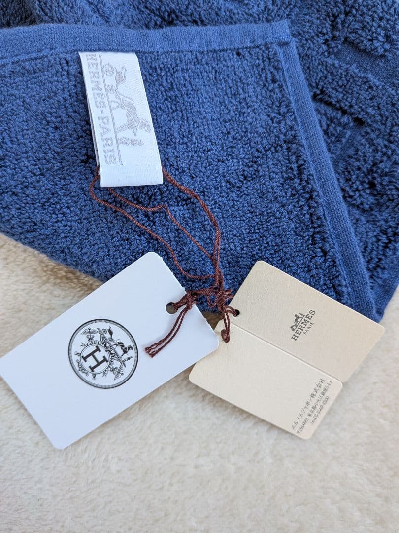 新品・未使用　HERMES エルメス　タオル エルメスブルー　即日発送
