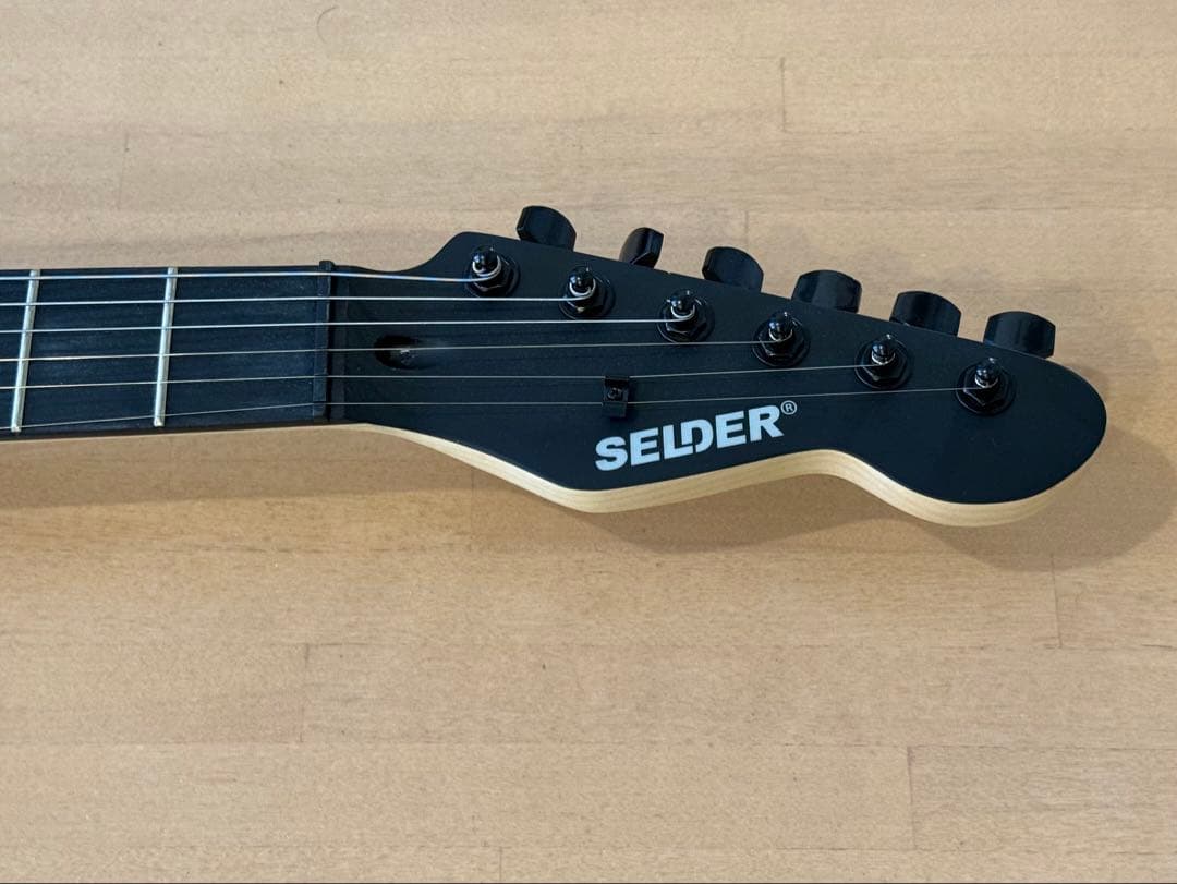 【極美品】SELDER エレキギター　STC-04 マットブラック　黒