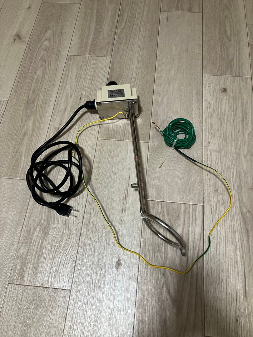 投げ込み式パイプヒーターDAIEI温度調節機能付100V1KW湯沸かし