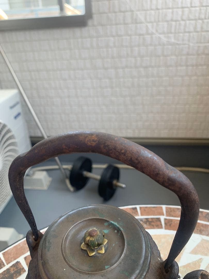 龍文堂造　茶道具図瓢箪形鉄瓶