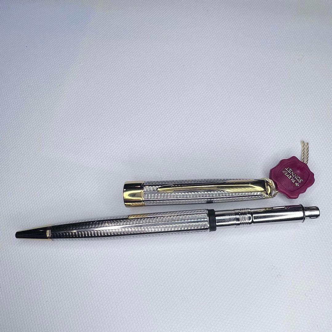 PARKER パーカー ソネットボールペン Silver plated