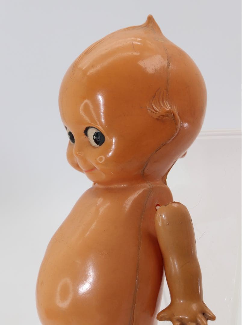 アンティーク・セルロイド・キューピー人形 ベージュ19cm