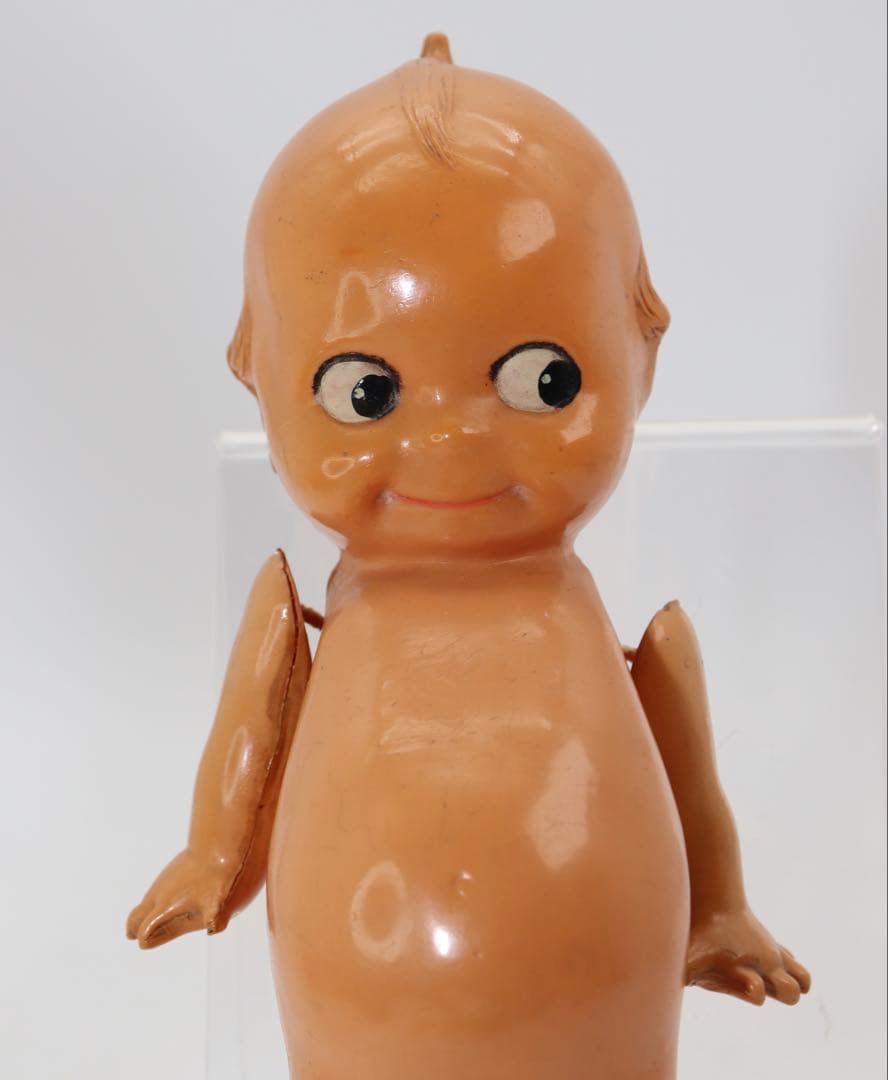 アンティーク・セルロイド・キューピー人形 ベージュ19cm