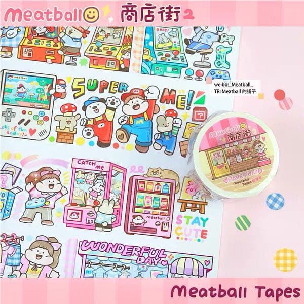 Meatball 肉球 マスキングテープ 11巻 海外マステ
