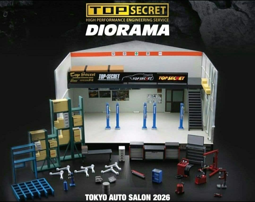 東京オートサロン2026 TOP SECRET DIORAMA 1/64