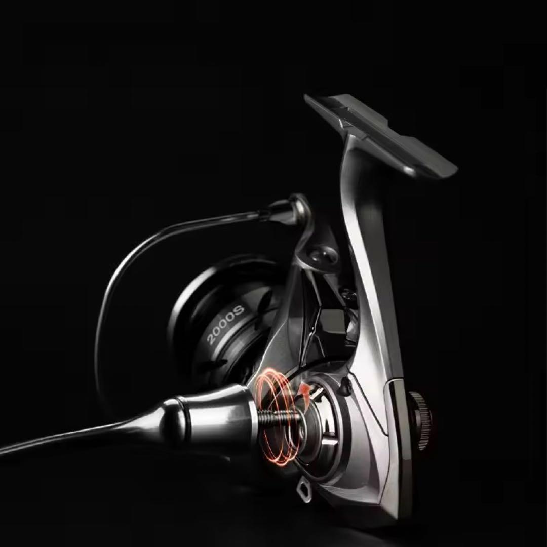 スピニングリール　1200S トラウト　ウッドノブ　ワンピースベール　渓流釣り