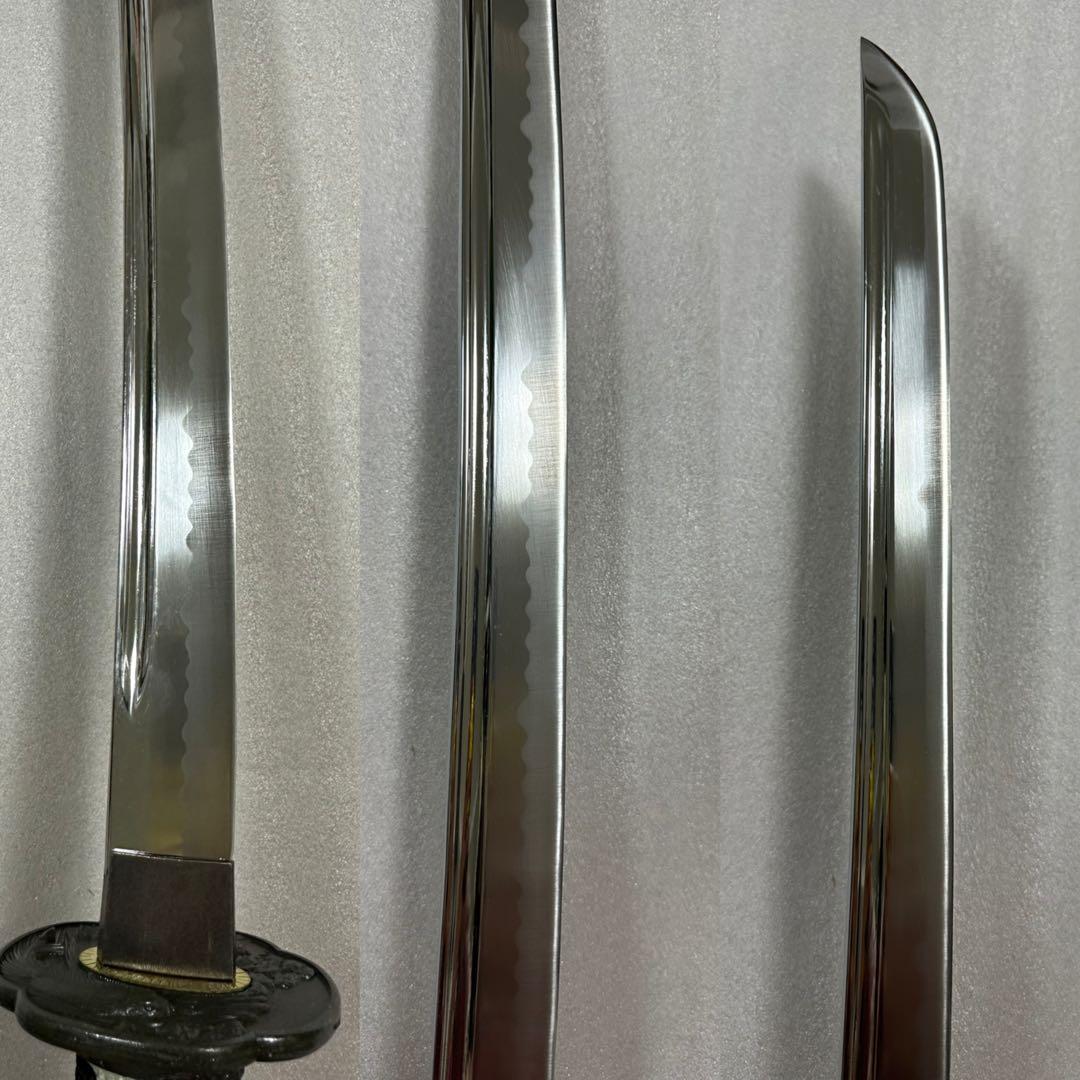 新品 薄刃 樋入り刀身 模造刀 打刀 黒鞘　鞘付き長さ約103cm
