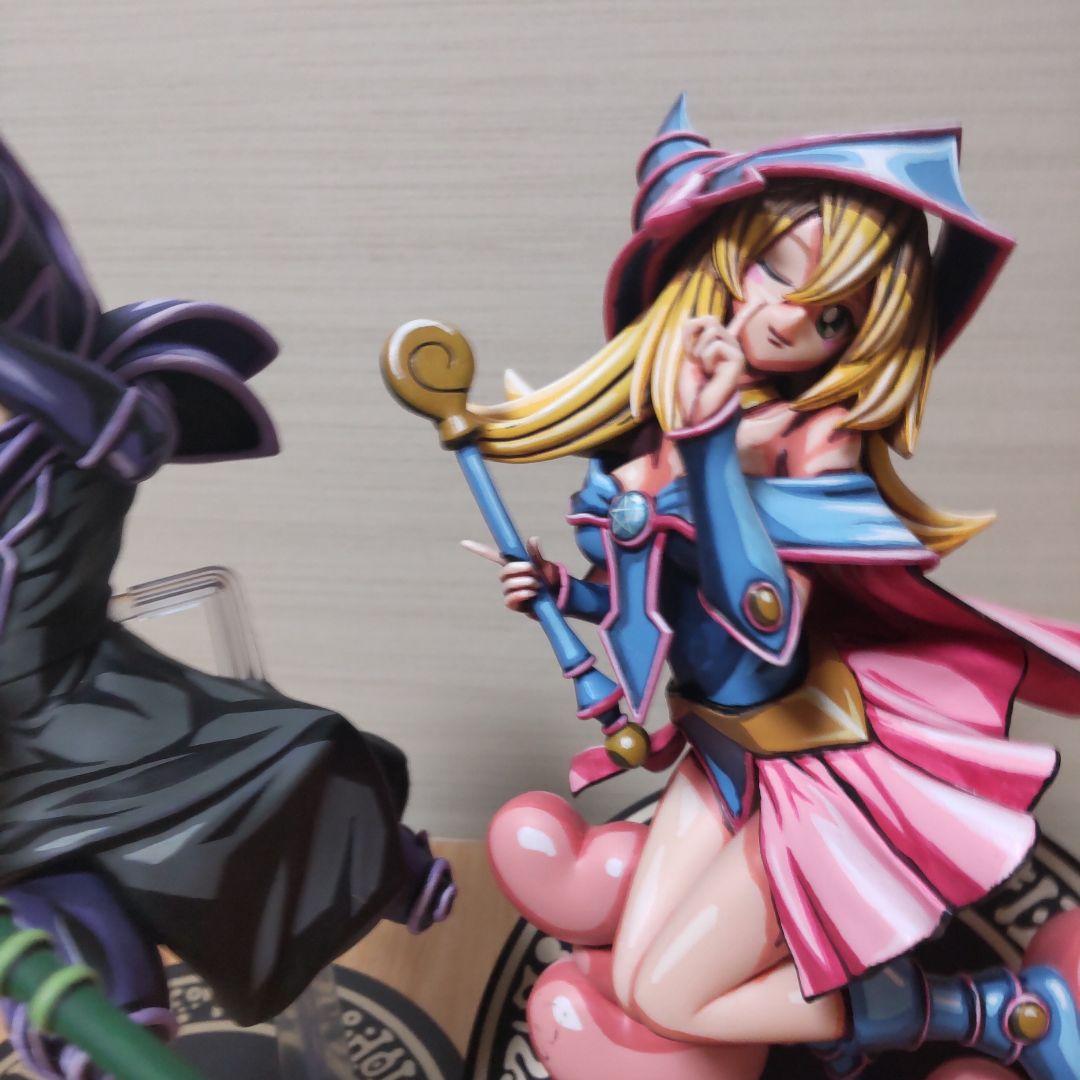 ブラックマジシャン ブラックマジシャンズガール 遊戯王リペイントフィギュアセット