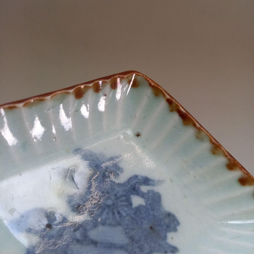 古伊万里　小皿　手塩皿　コンニャク印判　江戸骨董