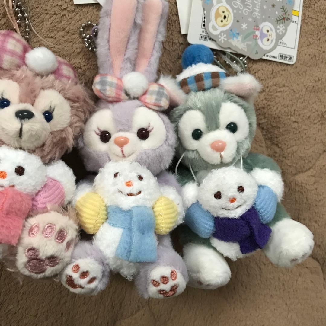 ウィンターホリデー　ぬいぐるみストラップ　ダッフィー アンドフレンズ
