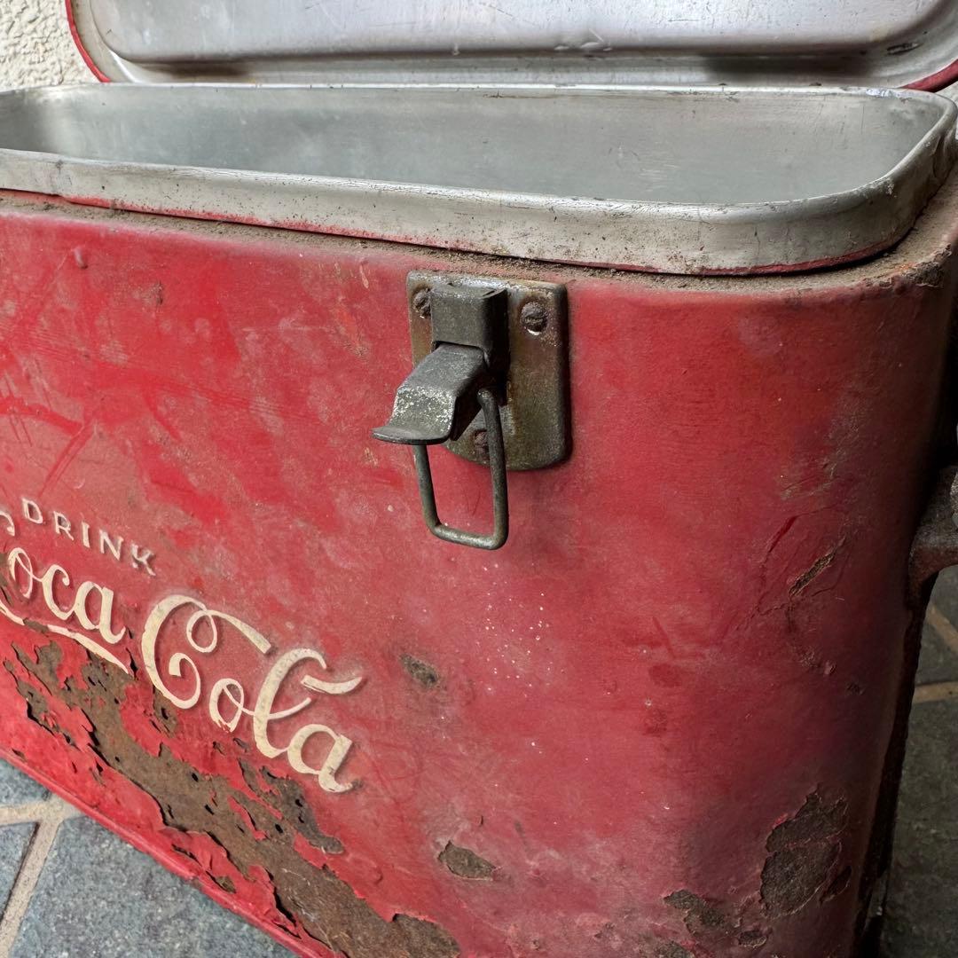 週末お値下げ Coca-Cola 赤い金属製クーラー