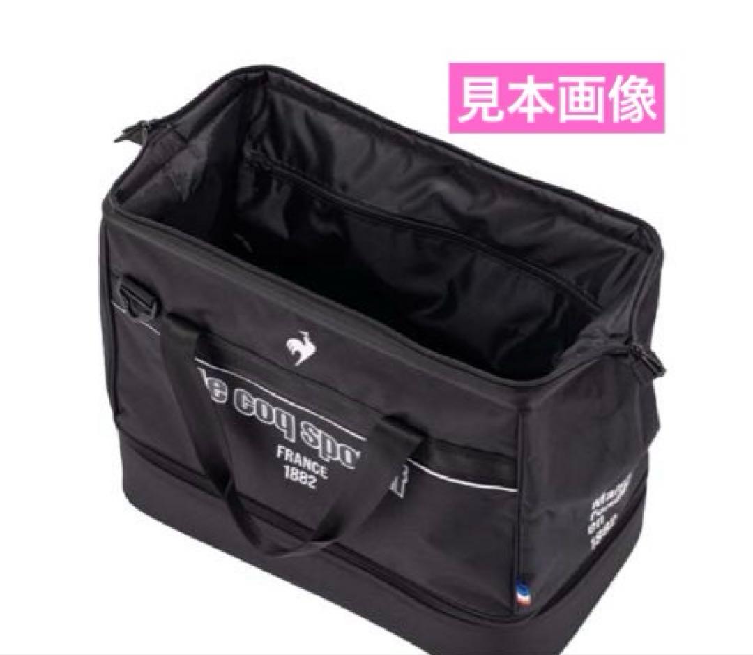 【美品】ルコックゴルフ ボストンバッグ 黒 ポリエステル