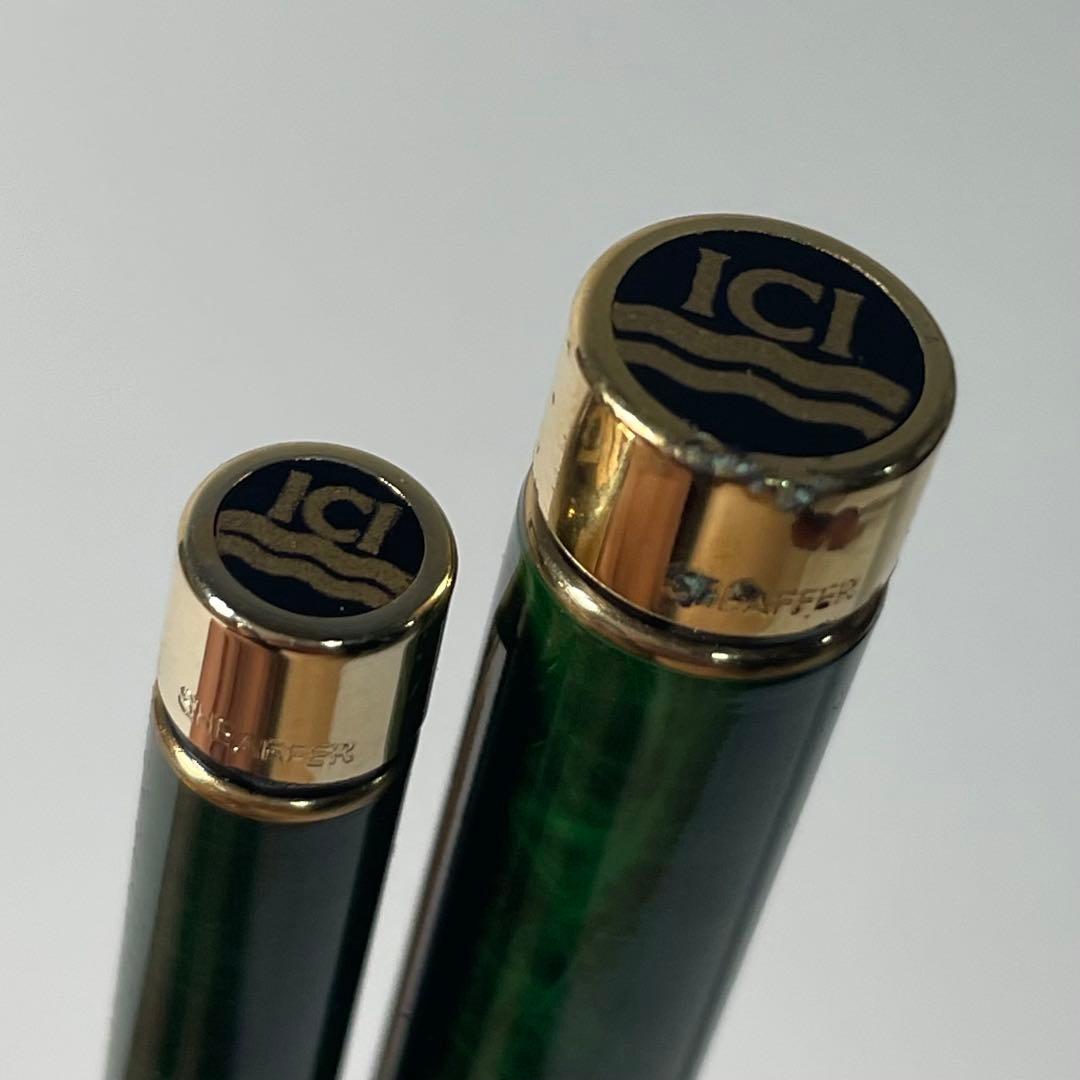 ①14K Sheaffer Targa 万年筆 ボールペン セット シェーファー